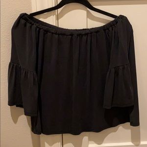 pacsun off the shoulder black, dressy
